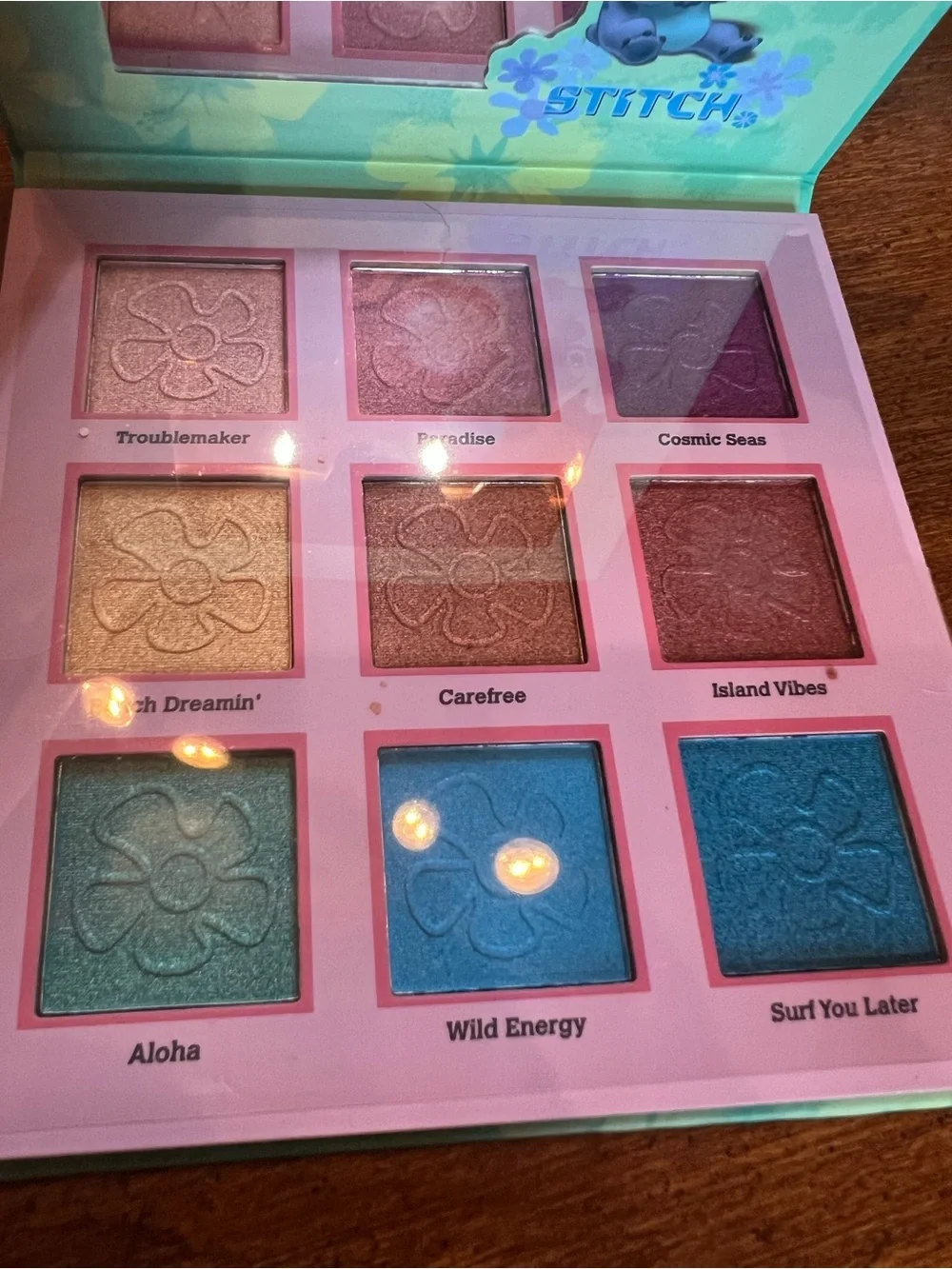 New Disney Stitch Eyeshadow Palette 9 Colors